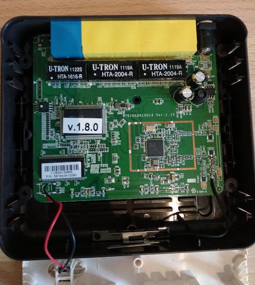 Inside of the Sitecom Wireless Router 150N X1